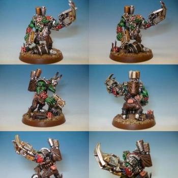 Ork Nob with Powerklaw by BlackTooth