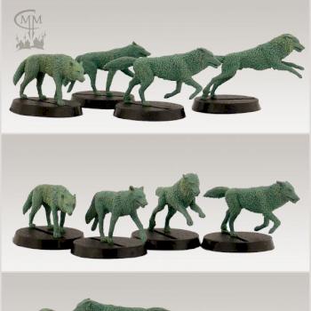 Wolf pack (28mm heroic scale) by Martin.Grospietsch