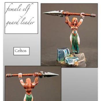 oop celtos female elf guard leader by ALizardInCrimson