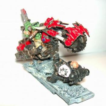 Ork Waaaghbika Vs. Black Templar by Demonhawk
