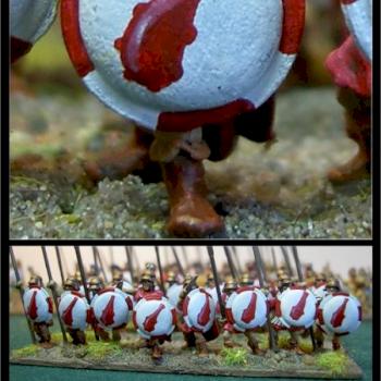 15mm Macedonian Sacred Band And Officer by Aftermath15mm