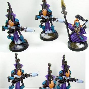 Eldar Wraithguard with Spiritseer by FearFrost