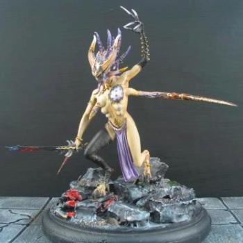 Forge World Chaos Keeper of Secrets by bluetablepainting