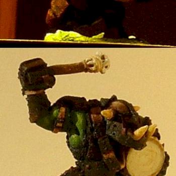 Black orc with drum (Warhammer) by T.J.B.