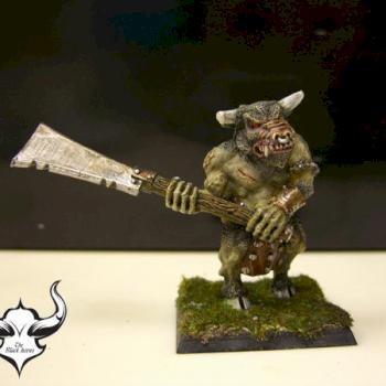 Chaos Minotaur with Great Weapon by Black horn