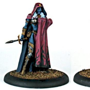 Spellcaster dark elf sorceress by gmurie