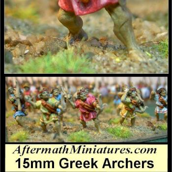 15mm Macedonian Archers by Aftermath15mm