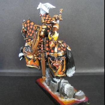 Warhammer Bretonnian Knight of Fire Dragon by tinman755
