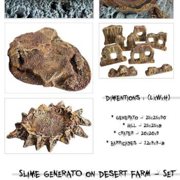 SLIME GENERATO on DESERT TOXIC FARM SET scenery terrain by studiolevel