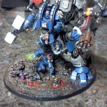 Ultramarines Dreadknight conversion by kevsteelio