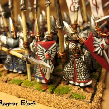 High Elves - Spearman unit right flank by RagnarBlack