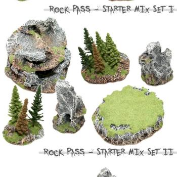 SMALL ROCK PASS MIX SET Scenery terrain by studiolevel
