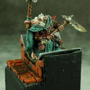 Skaven Lord in a Pipe by megazord_man