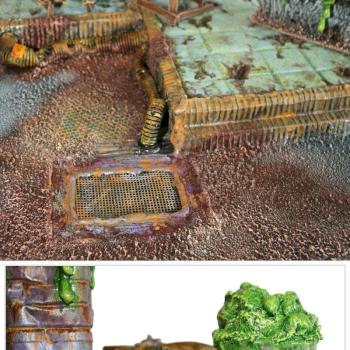 SLIME SILOS PLATFORM battleboard set scenery terrain by studiolevel