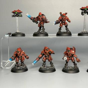XV26 Stealth Battlesuits Kill Team by Painted in Ukraine