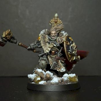 Space Wolves Battle Leader by Renethegreenone