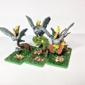 Warmaster Wood elves Owl riders by Haroith