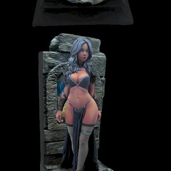 Female Mage Queen Diorama by miniking