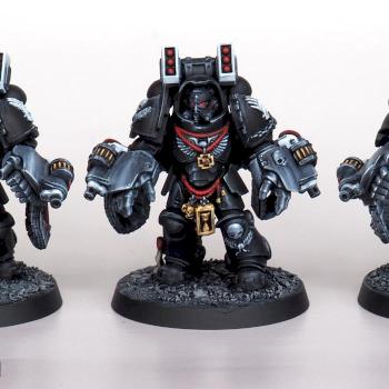 Iron Hands Primaris Aggressors by MadFlyArtStudio