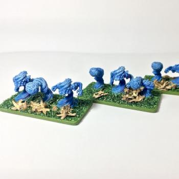 Warmaster Wood elves Water elementals by Haroith