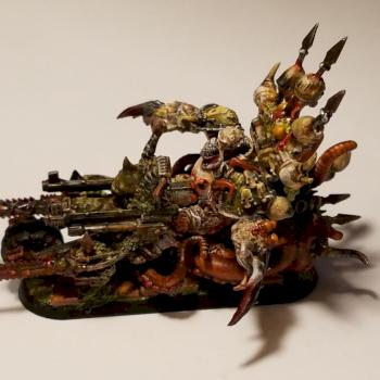 WH40K Converted Nurgle Death Guard Chaos Lord on Bike  3 by NurglesGurgles