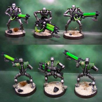 Necron warriors by pesadilla