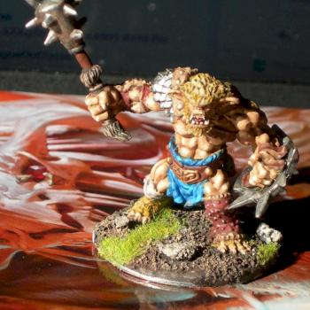 Reaper Bones Bugbear Warrior by rumleech