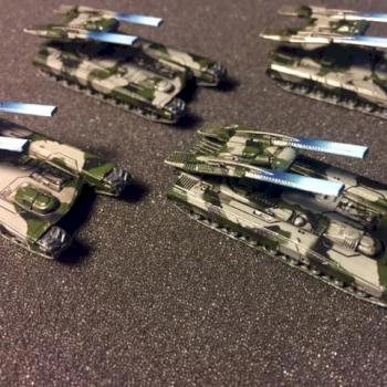 Dropzone Commander Gladius Heavy Battle Tanks by halmaril