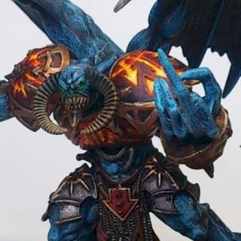 Chaos Demon Prince Khorne by Utshe
