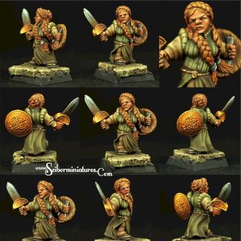 Dwarf Female Warrior by Scibor