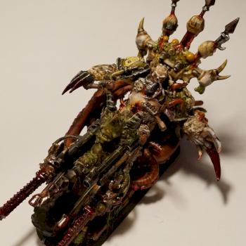 WH40K Converted Nurgle Death Guard Chaos Lord on Bike  2 by NurglesGurgles