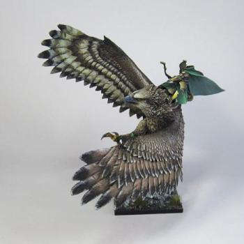 High Elf on Great Eagle from CMON by Wappellious