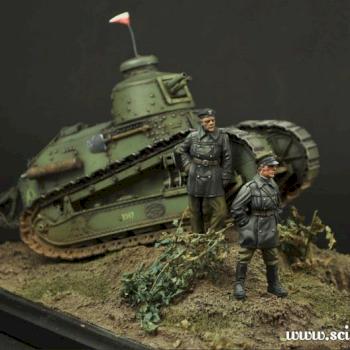 1:35 Polish FT17 Tank Crew 1920 by Scibor
