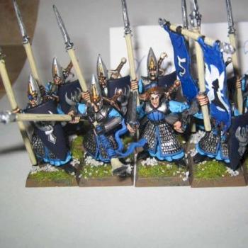 High Elf Spearmen Regiment by Yandrak5