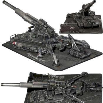Converted Krieg Super Heavy Siege gun. by Warmaster Nice