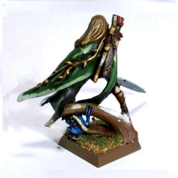 Wood Elf Lord With Great Sword by calinleafshade