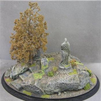 Terrain - Gilraen's Statue in Rivendell LotR. by 0nyx