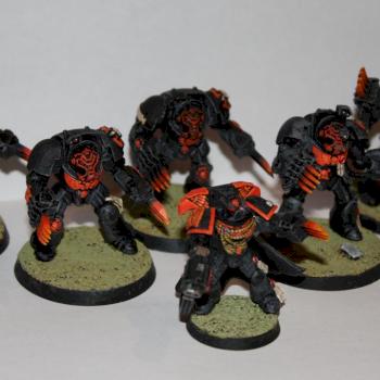 Space Marines Commander and Terminators by Heretic668