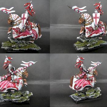 Warhammer Bretonnian Champion Knight of Dragon by tinman755