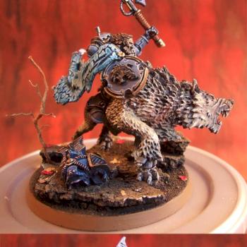 Wolf Lord on Thunderwolf space Wolves by turbo