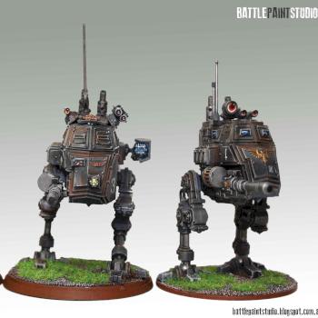 Imperial Guard Sentinels by BattlePaintStudio