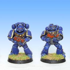 Space Marines with bolters by Alexi Z Studio