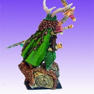 Wood Elf Lord with 2 Hand Weapons by phael_minis