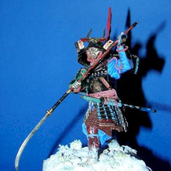 samurai with naginata  90mm by Sophianos