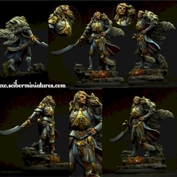 Elf Warrior 54mm by Scibor