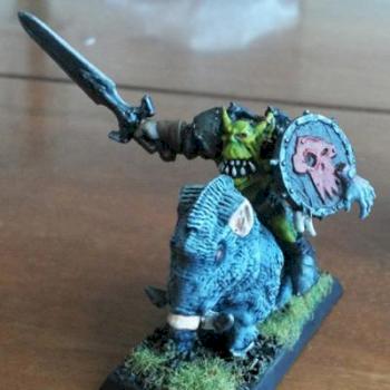 Orc Boar Boyz Champion by Troll Panzuto