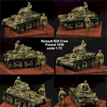 Renault R35 crew 1:72 by Scibor