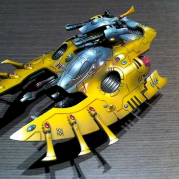 Iyanden Eldar Wave Serpent by Kelesis