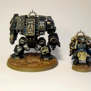 Spaces Marines Army - Dreadnought and Captain by Ismaël A