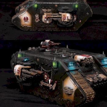 Black Templars Land Raider by Sarmatia Painting Studio